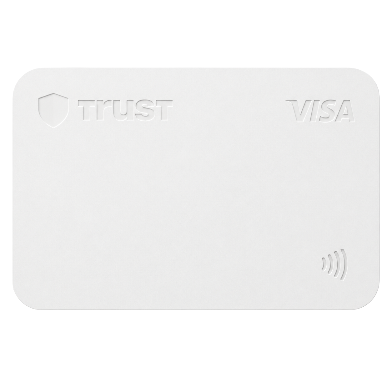 Trust Card in White